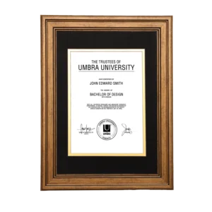 A4 Certificate Photo Frame