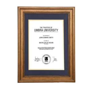 A4 Certificate Photo Frame